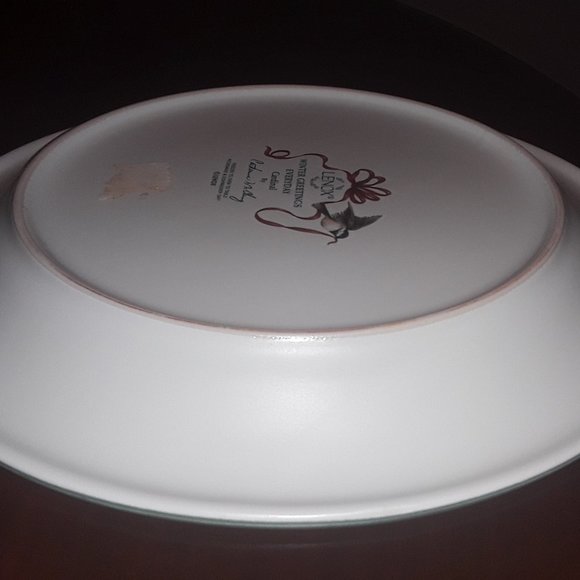 6 Pc-Lenox Dinner Plate Set  "Winter Greetings Everyday" Cardinal - Picture 6 of 6